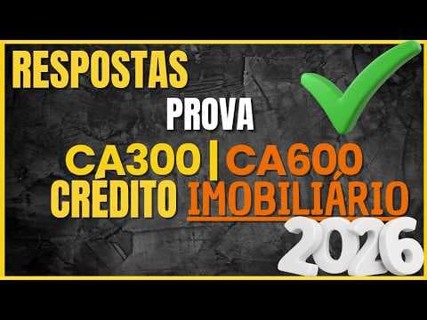 Respostas de Prova CA300 e CA600 Abecip 2026